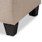 Baxton Studio Michaela Modern Beige Upholstered Storage Ottoman 146-8347 - alternate 6